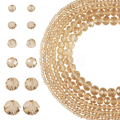 6 Strands 6 Styles Glass Beads Strands EGLA-TADJ0001-05A-1