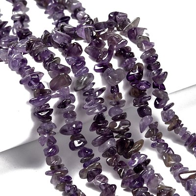 Natural Amethyst Beads Strands Z0RRN-1