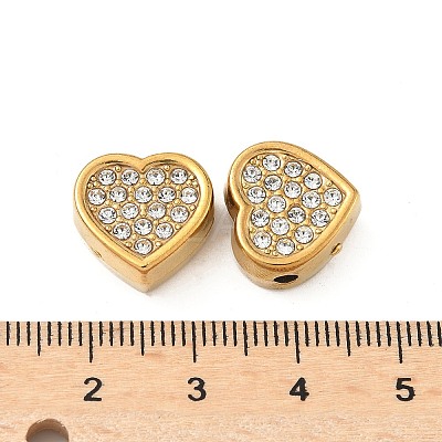 304 Stainless Steel Crystal Rhinestone Beads STAS-U050-01C-G-1