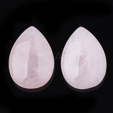 Natural Rose Quartz Pendants X-G-S336-72B-1