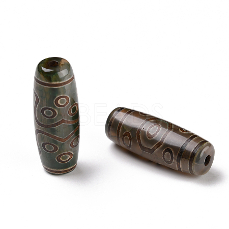 Tibetan Style dZi Beads TDZI-E004-23-1