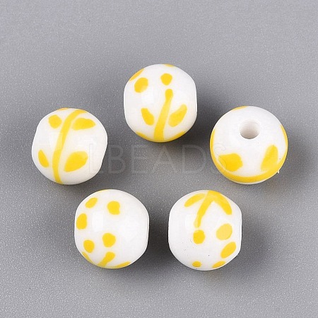 Handmade Porcelain Beads PORC-N012-12A-1