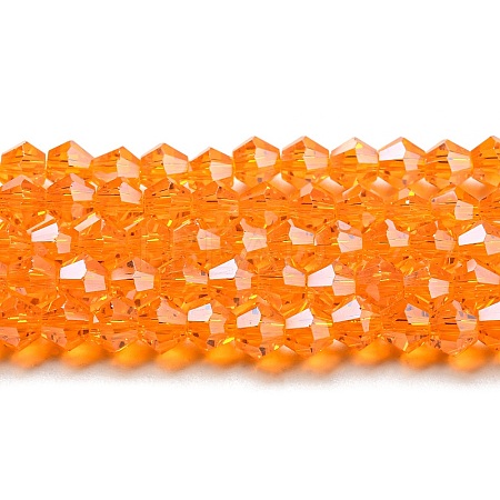 Transparent Electroplate Glass Beads Strands EGLA-A039-T3mm-A23-1