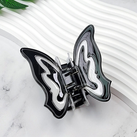 Butterfly PVC Claw Hair Clips PW-WG48209-01-1