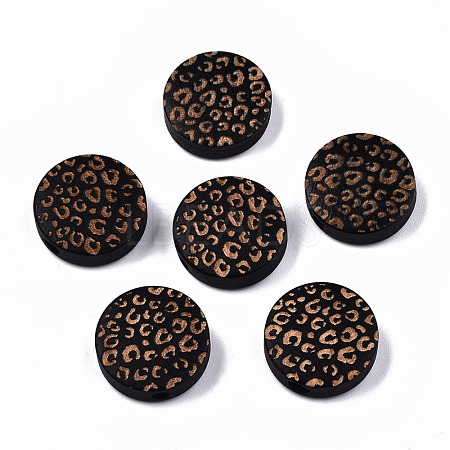 Painted Natural Wood Beads WOOD-T021-49A-01-1