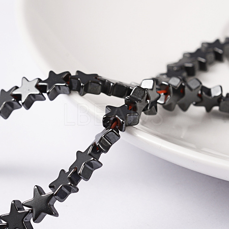 Non-Magnetic Synthetic Hematite Beads Strands G-D015-21-1