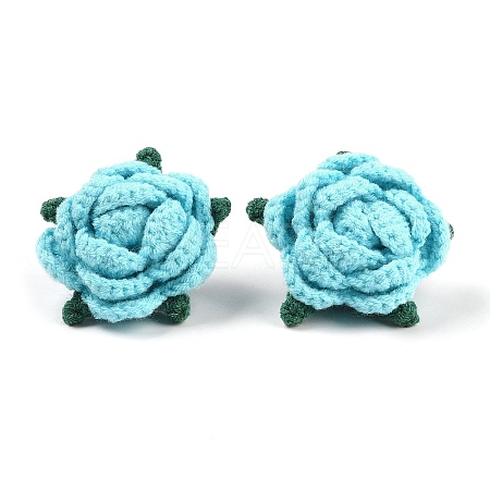 Cotton Knitting Artificial Flower DIY-P082-01D-1