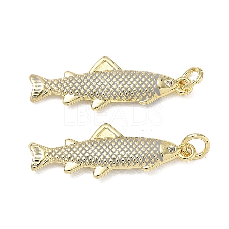 Brass Enamel Pendants KK-CBA9234-13G-01-1