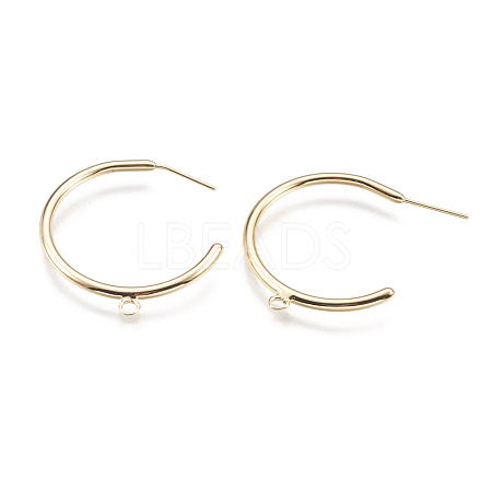 Brass Stud Earring Findings X-KK-S345-031-1