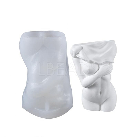 DIY Naked Women Vase Making Silicone Bust Statue Molds DIY-G050-02-1