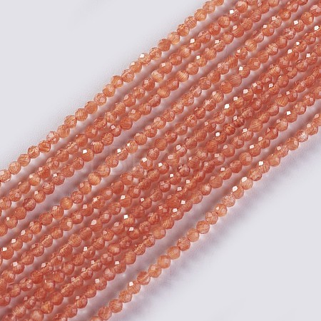 Glass Beads Strands EGLA-E057-02A-10-1