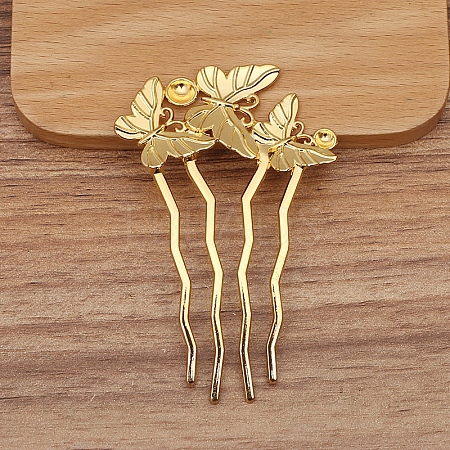 Alloy Hair Comb Findings PW-WGDE38F-02-1