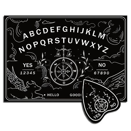 Pendulum Dowsing Divination Board Set DJEW-WH0324-008-1