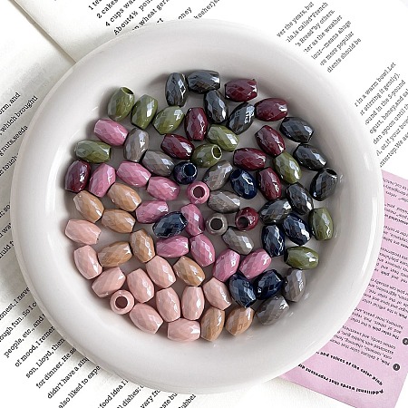 Opaque Acrylic Beads OACR-N137-08-1