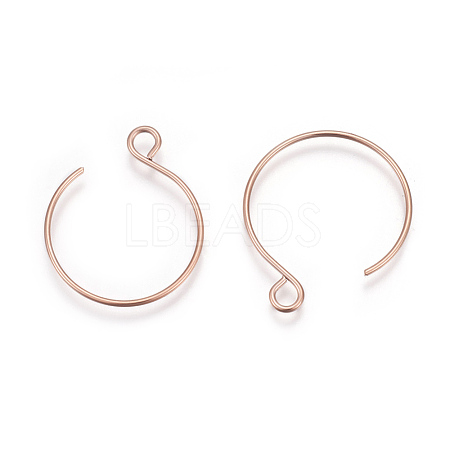 Ion Plating(IP) 304 Stainless Steel Earring Hooks STAS-L216-02A-RG-1
