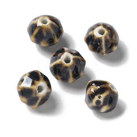 Vintage Porcelain Pumpkin Beads PORC-L080-A01-1