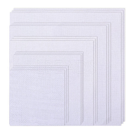 15Pcs 5 Styles 14CT Cross Stitch Fabric DIY-GL0005-36-1