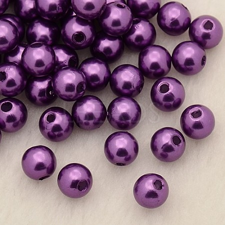 Imitation Pearl Acrylic Beads PL611-05-1