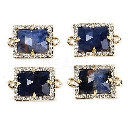 Natural Sodalite Faceted Rectangle Links G-I375-07G-02-1