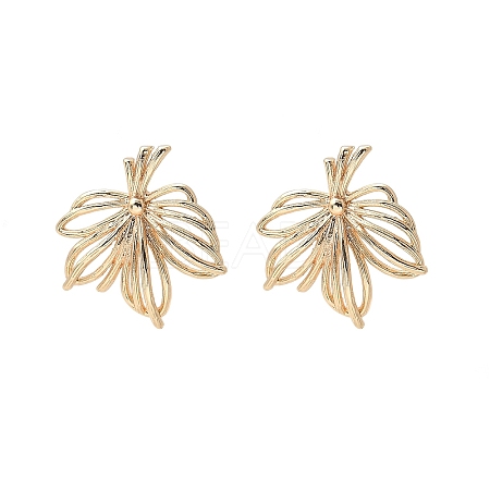 Brass Stud Earrings Finding for Women KK-A244-12G-1