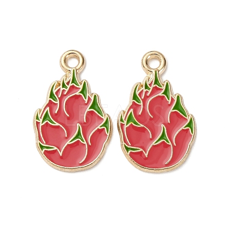 Fruits Alloy Enamel Pendants FIND-D304-03F-KCG-1