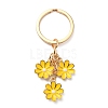 Cute Enamel Keychain KEYC-WH0025-048G-01-1