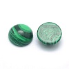Synthetic Malachite Cabochons G-P393-R49-6MM-2