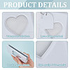 3 Inch PVC Mini Heart Hollow Photocard Holder Book AJEW-WH0038-65P-01-6