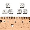 Brass Rhinestone Spacer Beads RSB072-04S-4