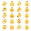 20Pcs 10 Styles Transparent Resin Bread-shaped Turtle Pendants RESI-TA0005-24-1