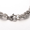 Tarnish Resistant 304 Stainless Steel Rope Chains Bracelets BJEW-L499-05P-2