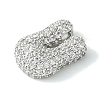Rack Plating Brass Clear Cubic Zirconia Pendants KK-S378-01P-U-2