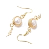 Natural Cultured Freshwater Pearl Dangle Earrings EJEW-JE05738-02-4
