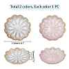   2Pcs 2 Colors Porcelain Jewelry Dish AJEW-PH0004-21-2