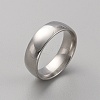 201 Stainless Steel Simple Plain Band Ring for Women RJEW-WH0015-01B-1