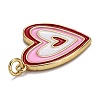 Brass Enamel Pendants KK-B029-01G-C-3