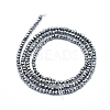 Electroplate Glass Beads Strands GLAA-F079-A-FP03-2