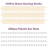 DICOSMETIC 150Pcs Brass Earring Hooks KK-DC0002-43-3