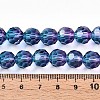 Baking Paint Transparent Glass Beads X1-DGLA-A035-T10mm-A07-5