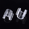 Transparent AS Plastic Base Buckle Hair Findings FIND-T064-004B-01-3