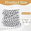 ABS Plastic Imitation Pearl Bead Chain KY-WH20006-09B-2
