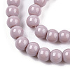 Opaque Solid Color Glass Beads Strands GLAA-T032-P4mm-07-2