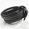 Flat Leather Jewelry Cord WL-WH0008-01A-04-1