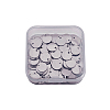 100pcs 304 Stainless Steel Stamping Blank Tag Pendants for Bracelet Earring Pendant Charms STAS-TA0001-01-4