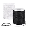 2 Rolls 2 Colors Waxed Cotton Cords YC-PH0001-52H-6