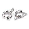 Non-Tarnish 304 Stainless Steel Spring Ring Clasps STAS-F224-02P-C-3