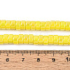 AB Color Plated Opaque Glass Beads Strands LS-GLAA-T026-3x6mm-P12-4