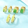 304 Stainless Steel Enamel Hoop Earrings EJEW-K268-20G-02-1