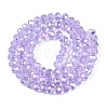 Electroplate Glass Beads Strands EGLA-A044-T6mm-B17-3