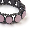 (Jewelry Parties Factory Sale)Natural Lava Rock Beads Stretch Bracelets BJEW-JB03854-01-2